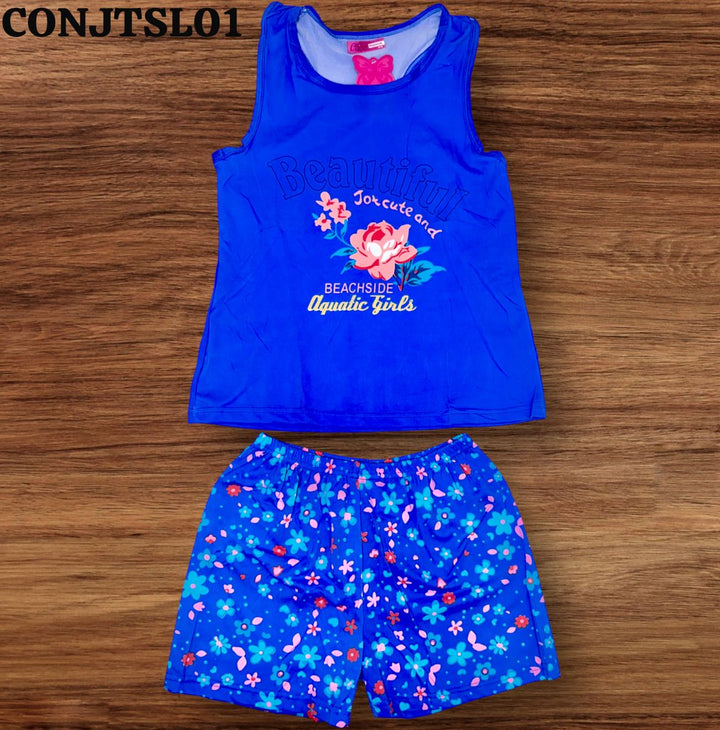 PIJAMA CORTA CISNE C/ SERIG
