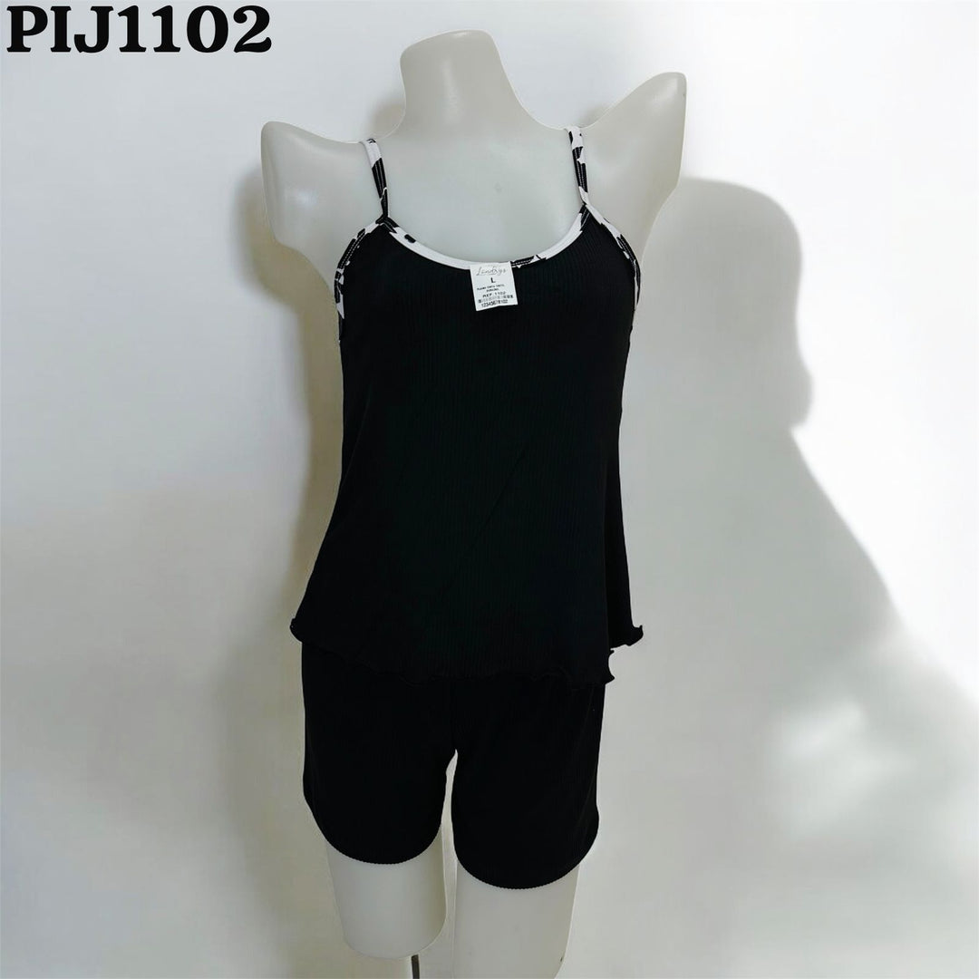 PIJAMA  LONDRYS  CORTA  TIRITO DURAZNO-RIB S-L