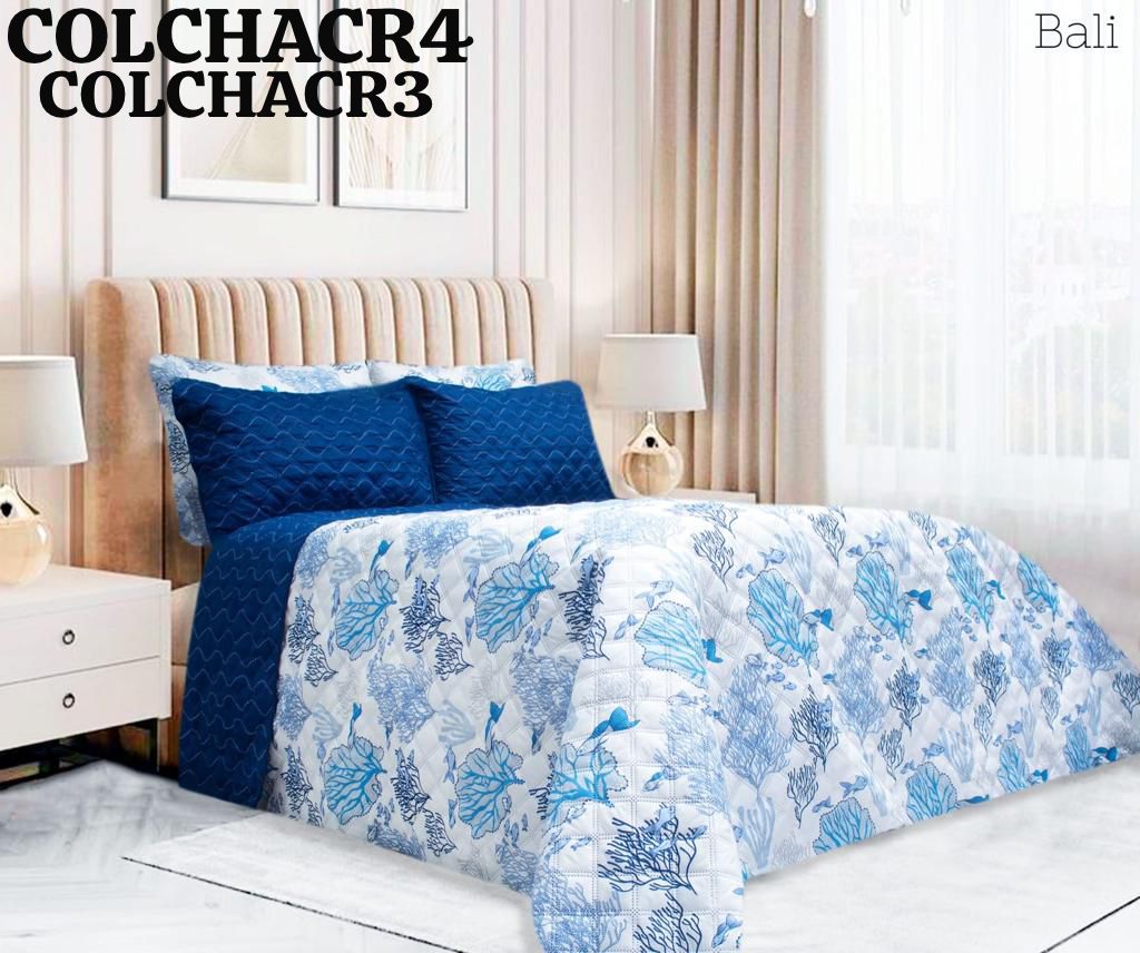COLCHA  RAGAZA ESTAMPADA KING REVERSIBLE