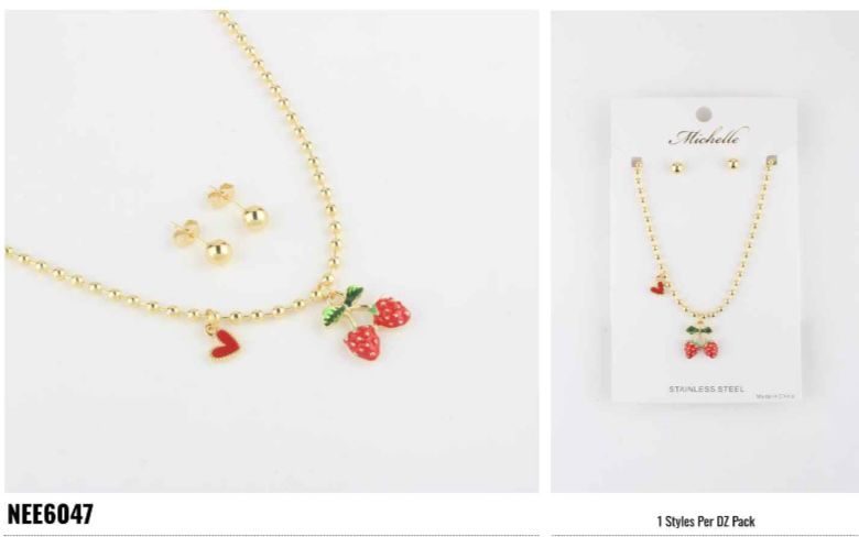 SET COLLAR Y ARETE MICHELLE USA