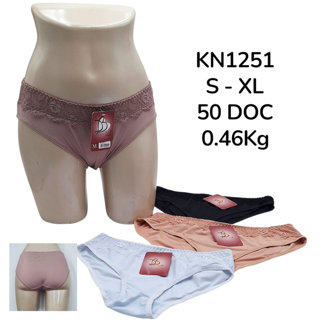 PANTY DOLCE & BELLA MICROFIBRA ENCAJE
