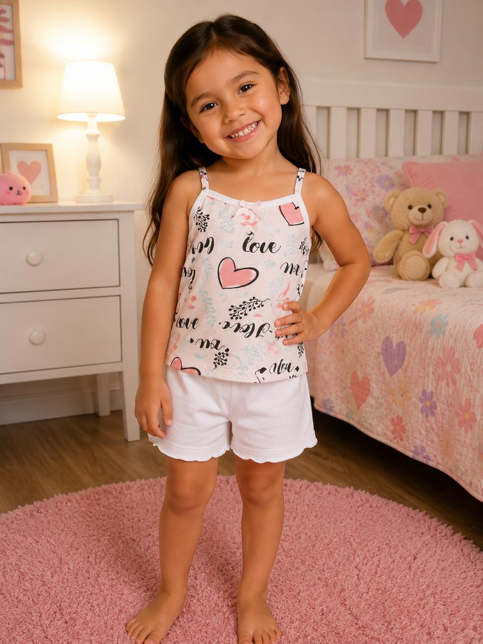 Pijama Corta Tiritos Bella Lili