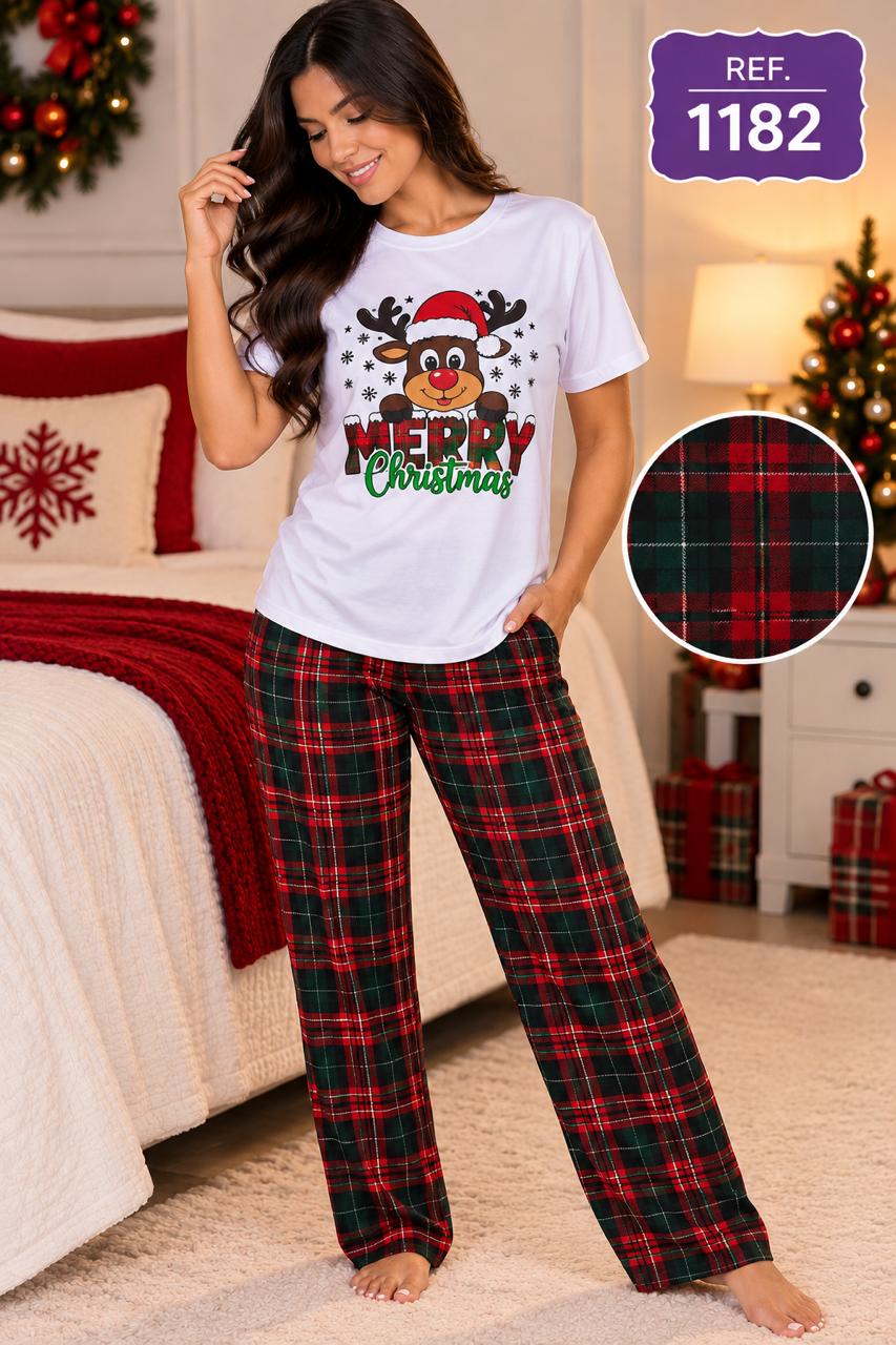 PIJAMA LARGA NAVIDAD