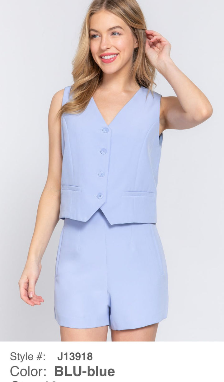 CHAQUETA TIPO VEST CASUAL PARA MUJER
