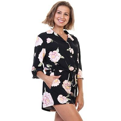 PIJAMA P/MUJER ANGELINA T/OVER CORTO CUELLO/BOTONES