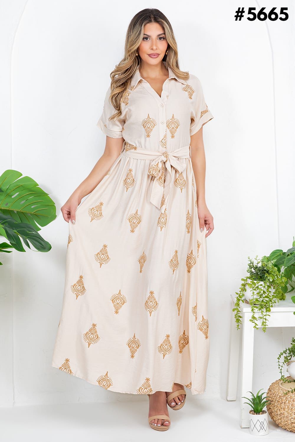 VESTIDO FASHION SPACE BORDADOS