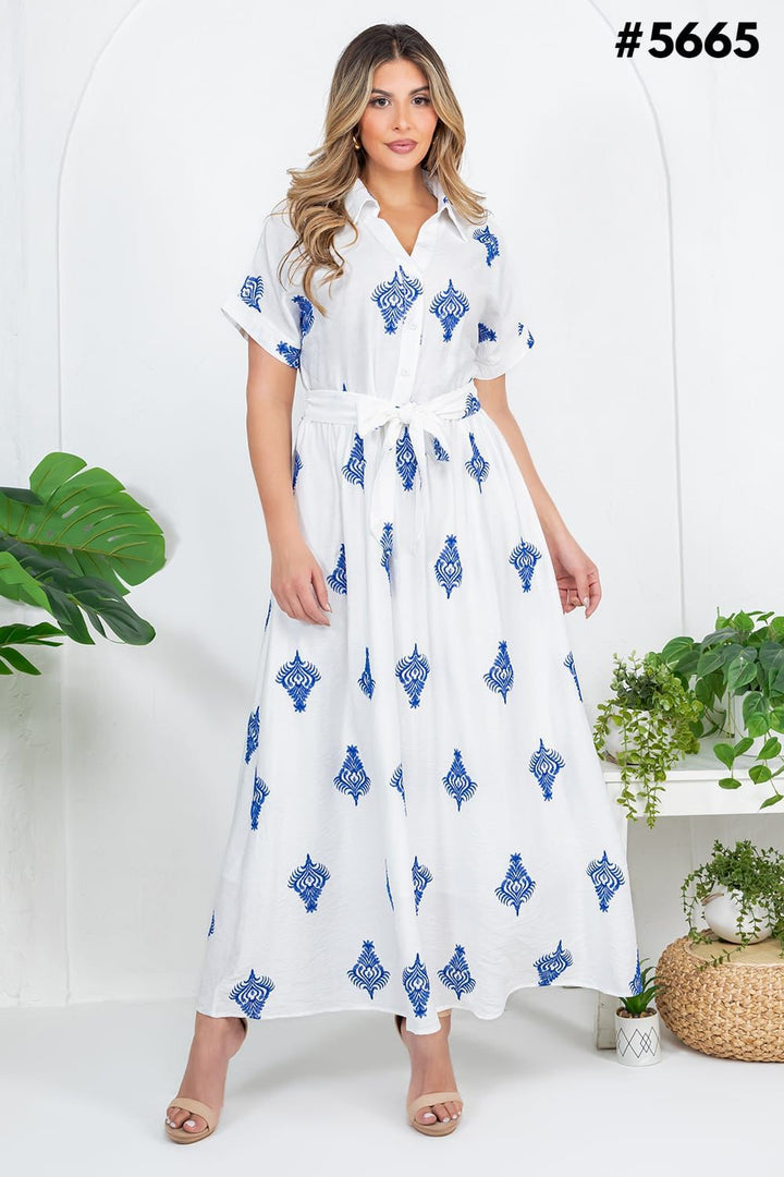 VESTIDO FASHION SPACE BORDADOS