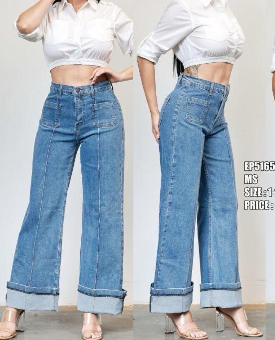 PANTALON JEAN VIBRANT FASHION P/DAMA