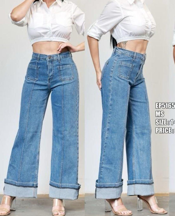 PANTALON JEAN VIBRANT FASHION P/DAMA