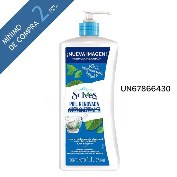 CREMA CORPORAL ST IVES CR 12/522 KL PIEL REW  C/ELASTINA