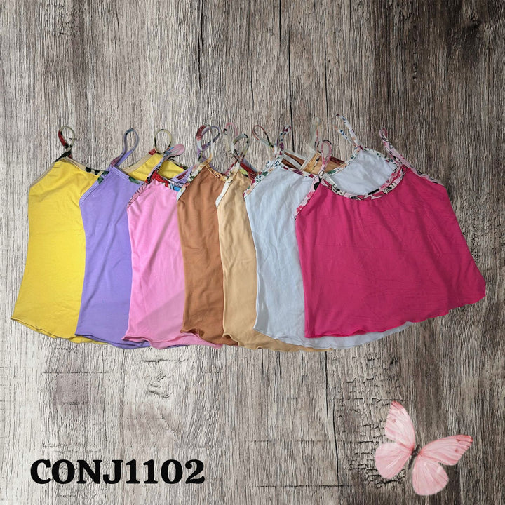 PIJAMA LONDRYS CORTA DURAZNO -RIB S-L