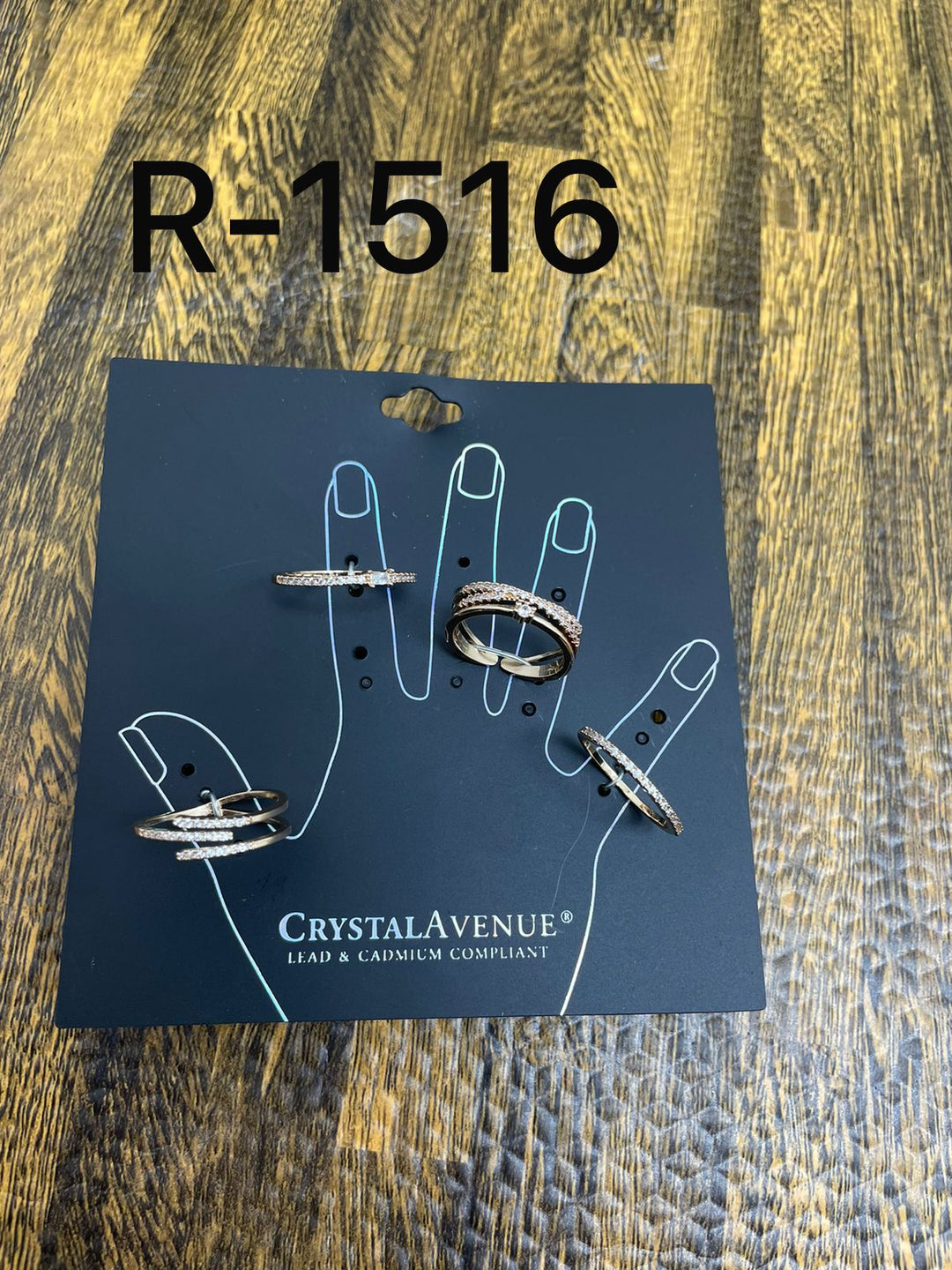 JUEGO DE ANILLOS CRYSTAL AVENUE