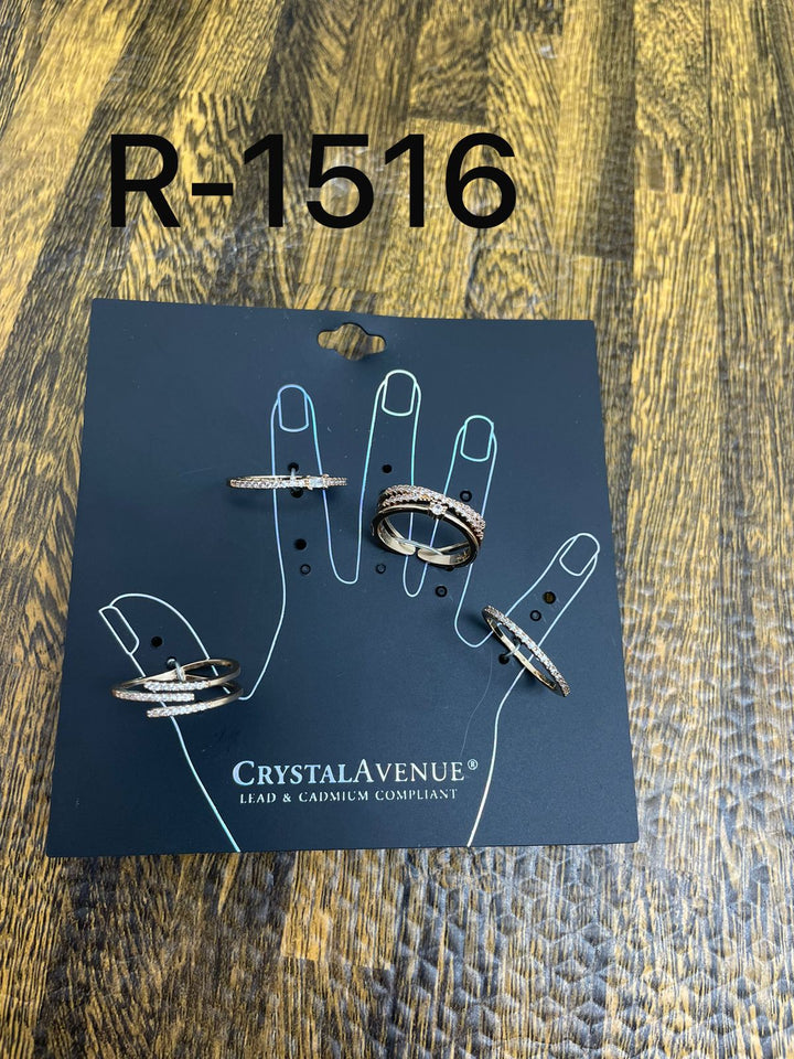JUEGO DE ANILLOS CRYSTAL AVENUE