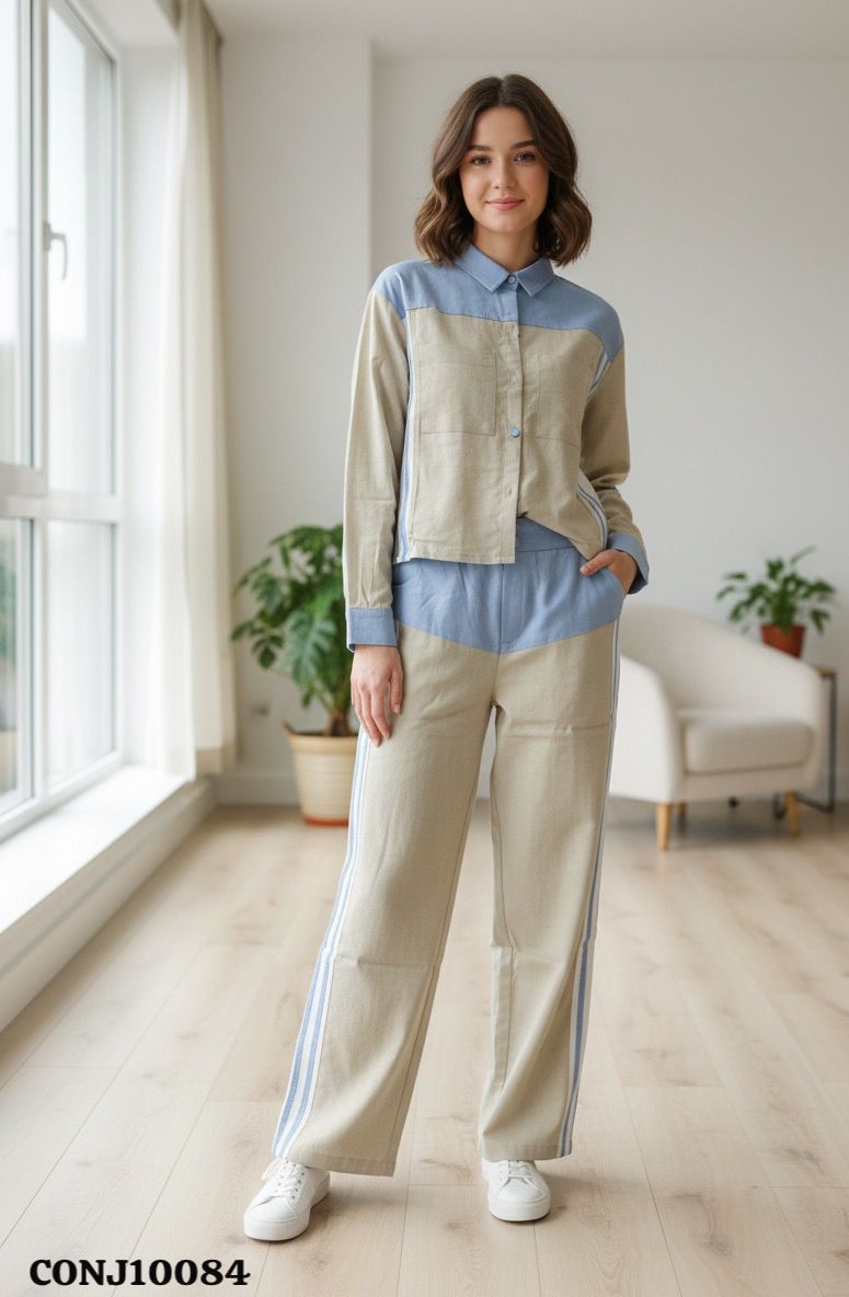 CONJUNTO PANTALON LARGO ZAWARY S-XL