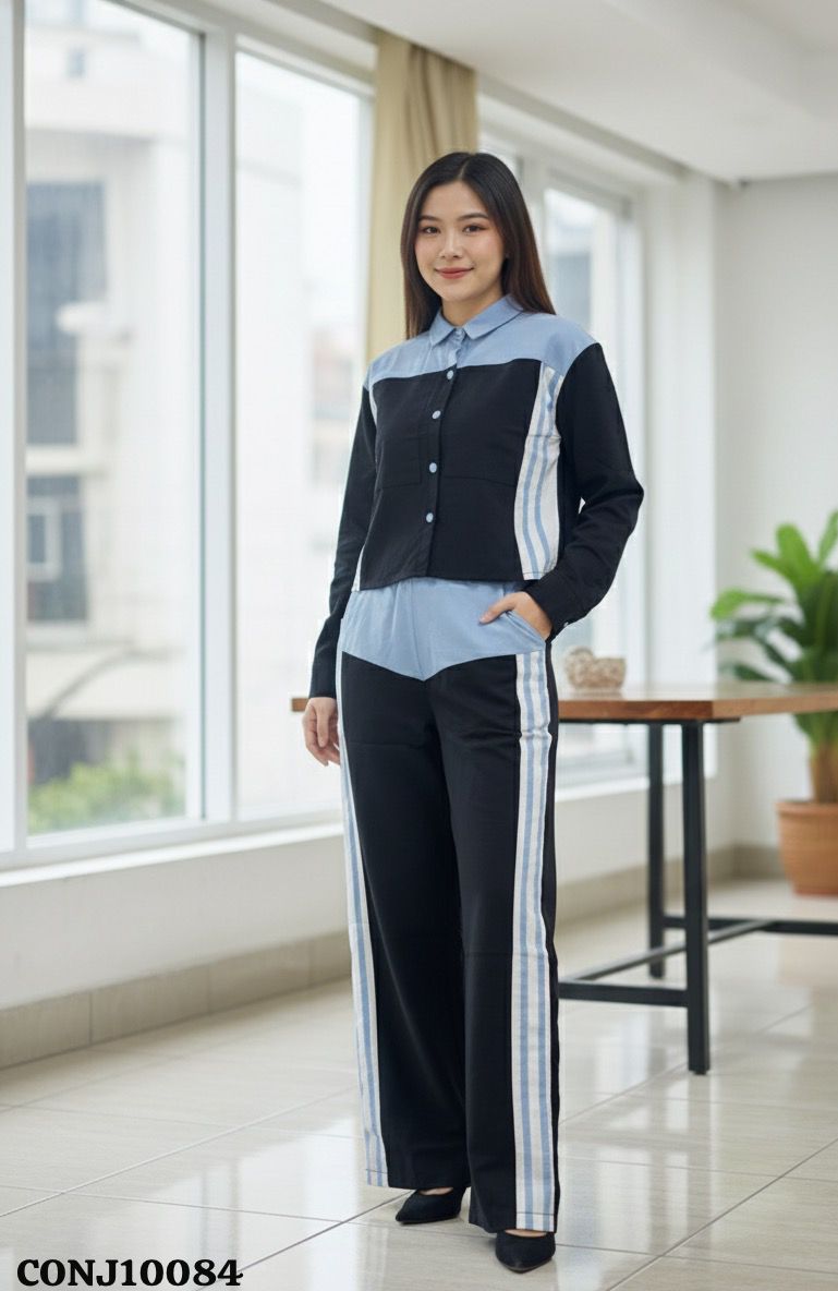 CONJUNTO PANTALON LARGO ZAWARY S-XL